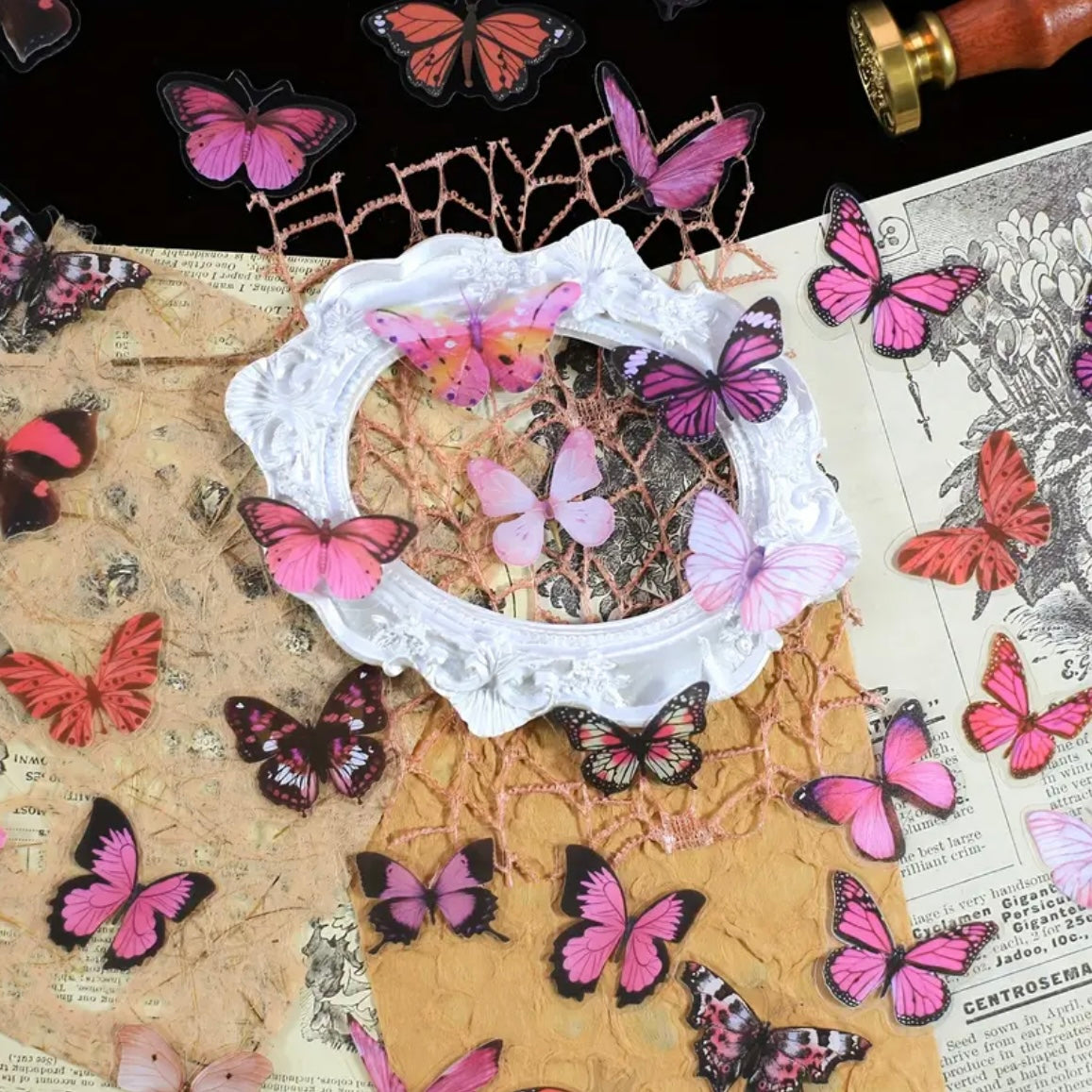 40 Pcs Small Butterfly Stickers