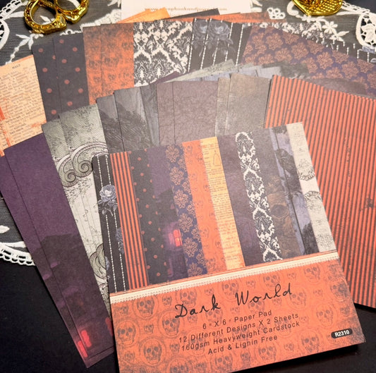 24 Page Dark World 6x6 Paper Pack