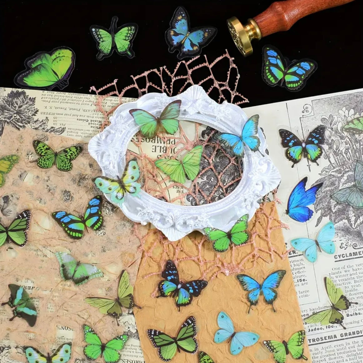 40 Pcs Small Butterfly Stickers