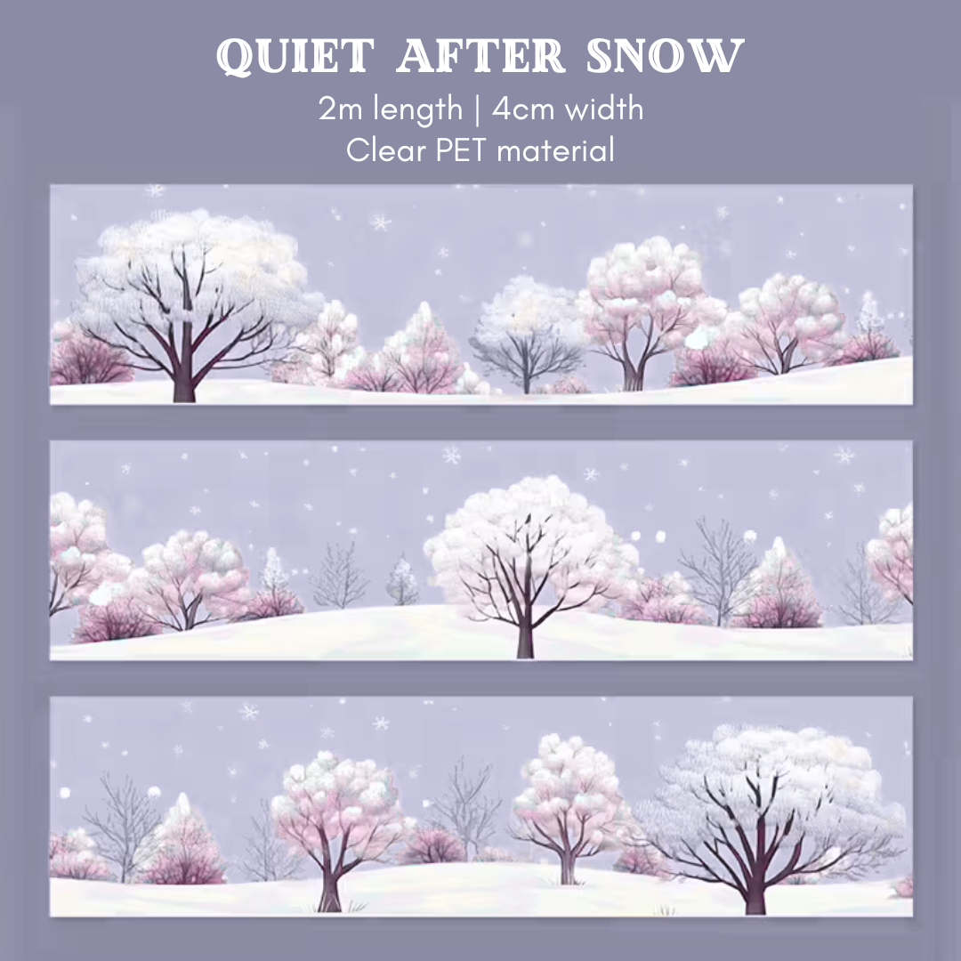 2m Snowy Scenes PET Tape