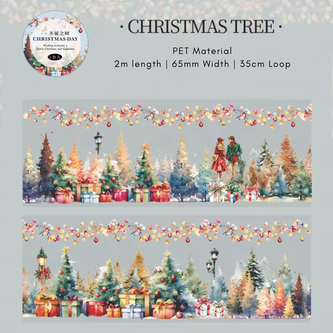 2m Christmas Day PET Tape