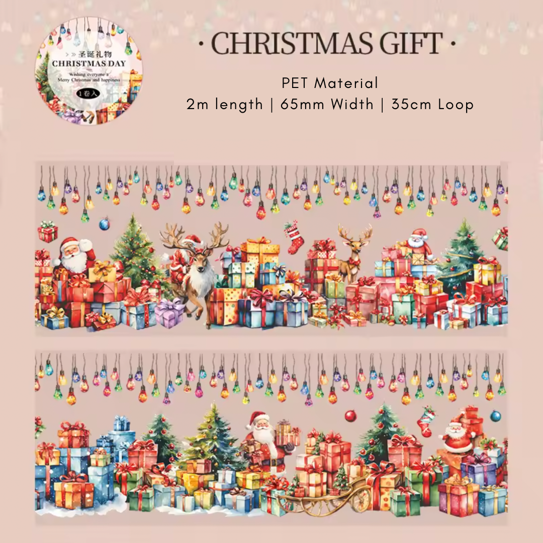 2m Christmas Day PET Tape