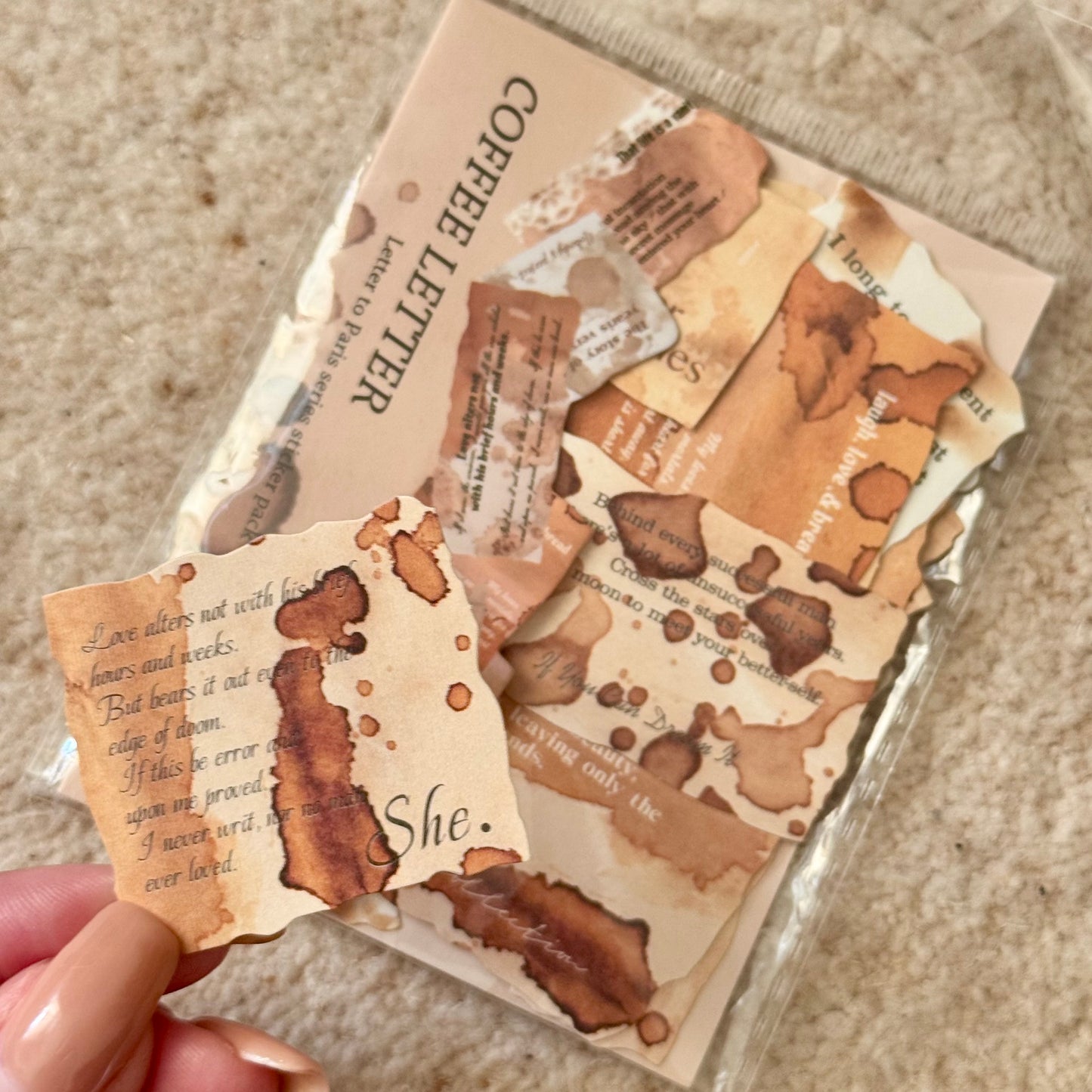 30 Pcs Shredded Paper Stickers