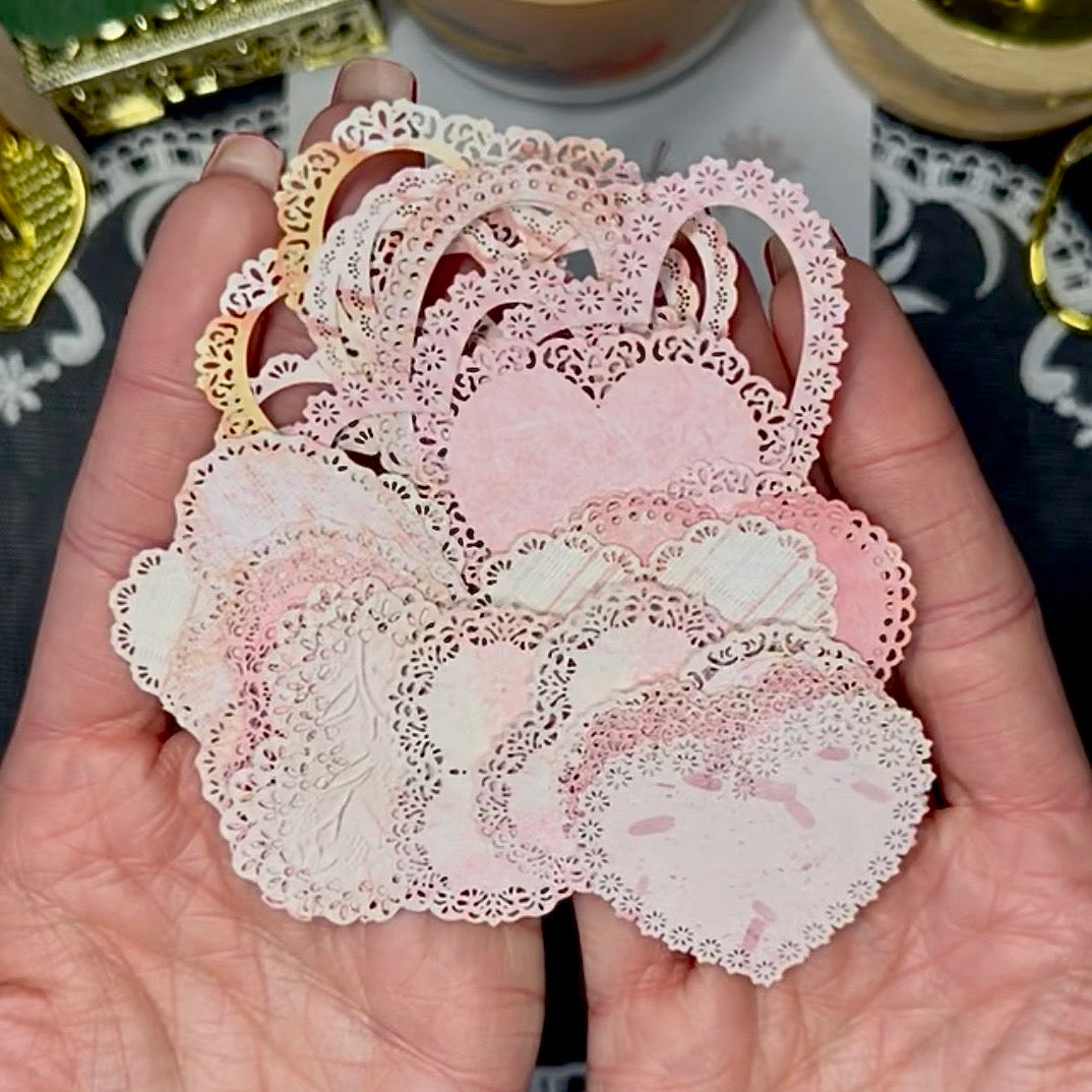 30 Pcs Mini Decorative Lace Die Cuts