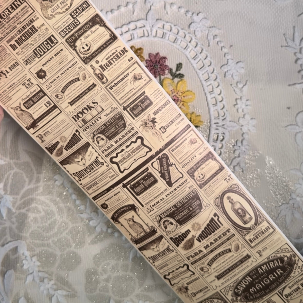 2m Timeworn Large Vintage Washi Tape