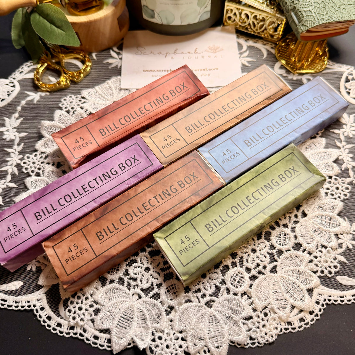 45 Pcs Vintage Ephemera Ticket Stickers