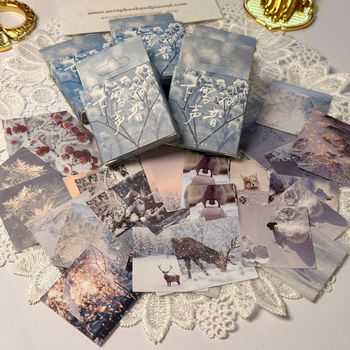 46 Pcs Snow Landscape Stickers