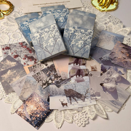 46 Pcs Snow Landscape Stickers