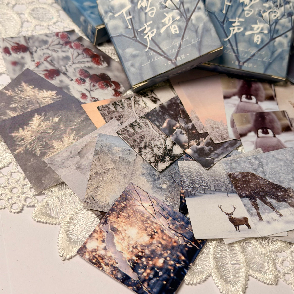46 Pcs Snow Landscape Stickers