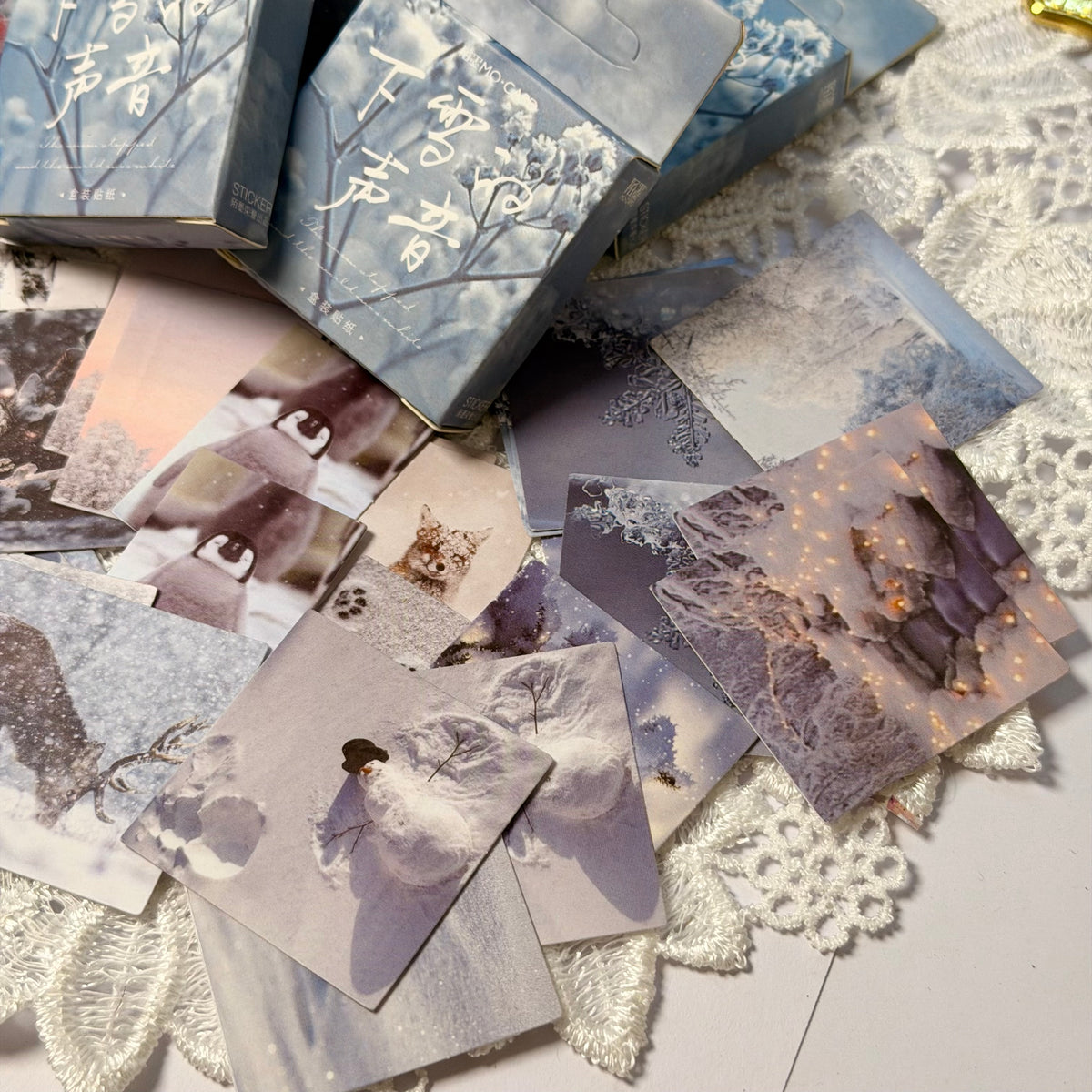 46 Pcs Snow Landscape Stickers