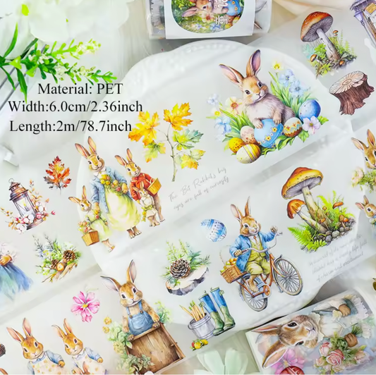 2m Spring Bunny PET Tape