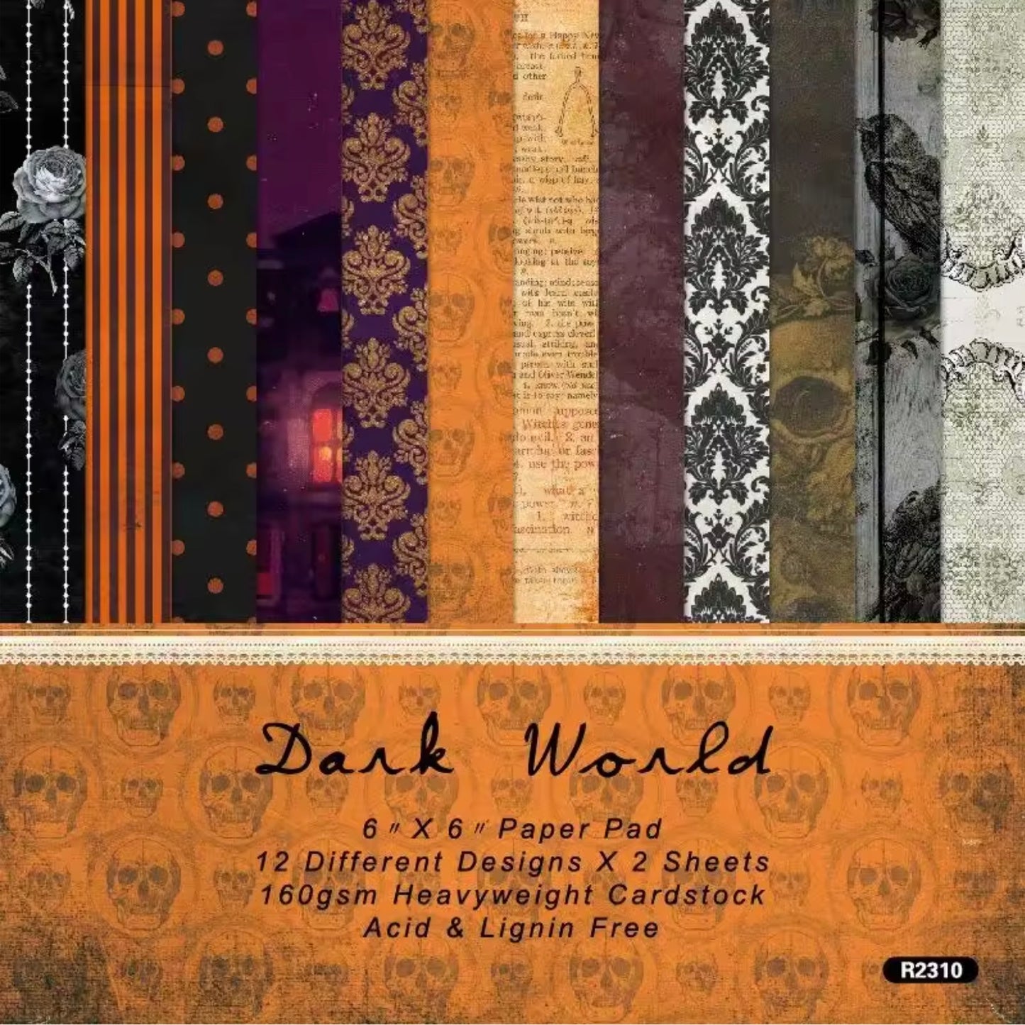 24 Page Dark World 6x6 Paper Pack