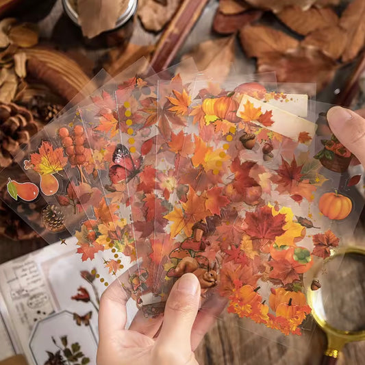 8 Page Fall Colours PET Sticker Sheets