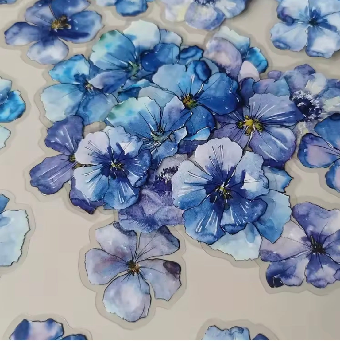 50 Pcs Creative Flower Stickers