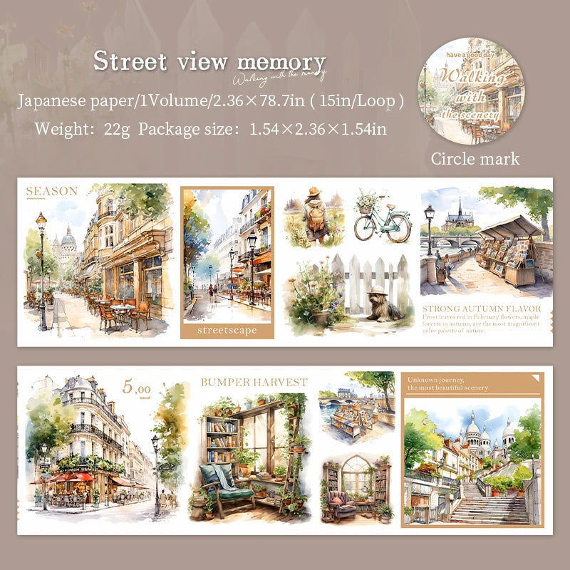 2m Seasonal Landscape Washi Tape