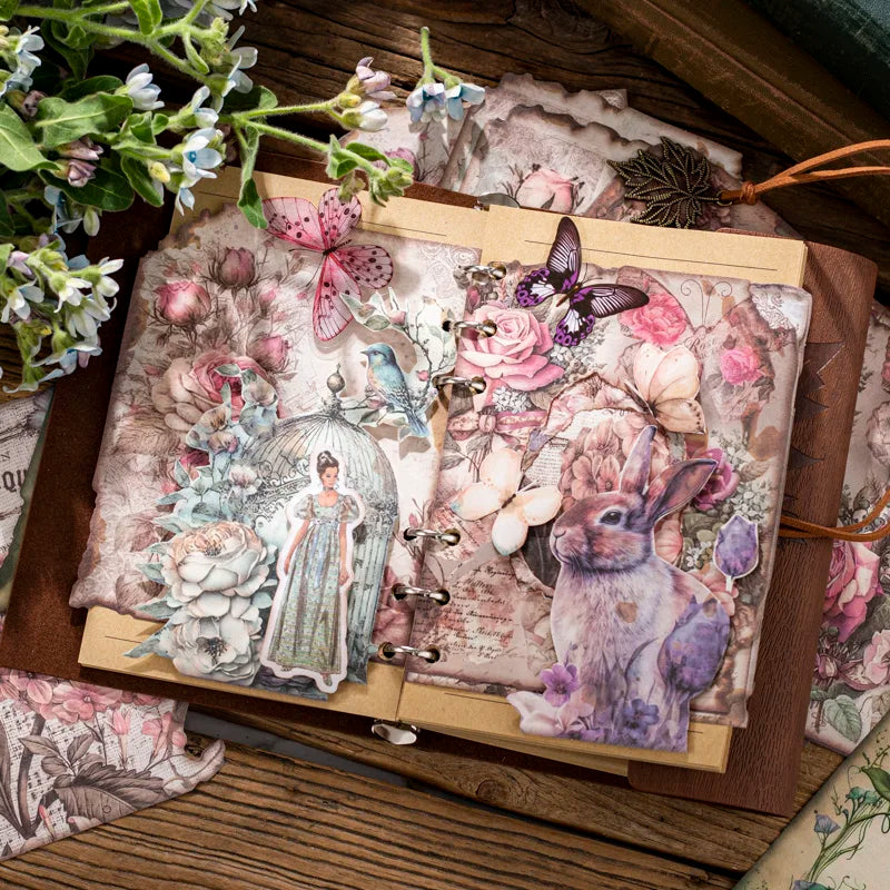 30 Pcs Lost Garden Vintage Paper