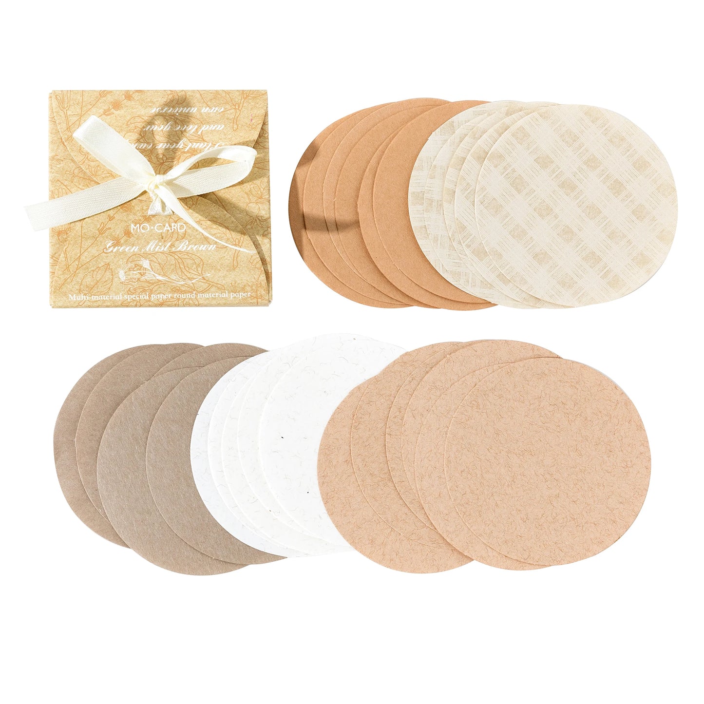 30 Pcs Coloured Circle Paper Set
