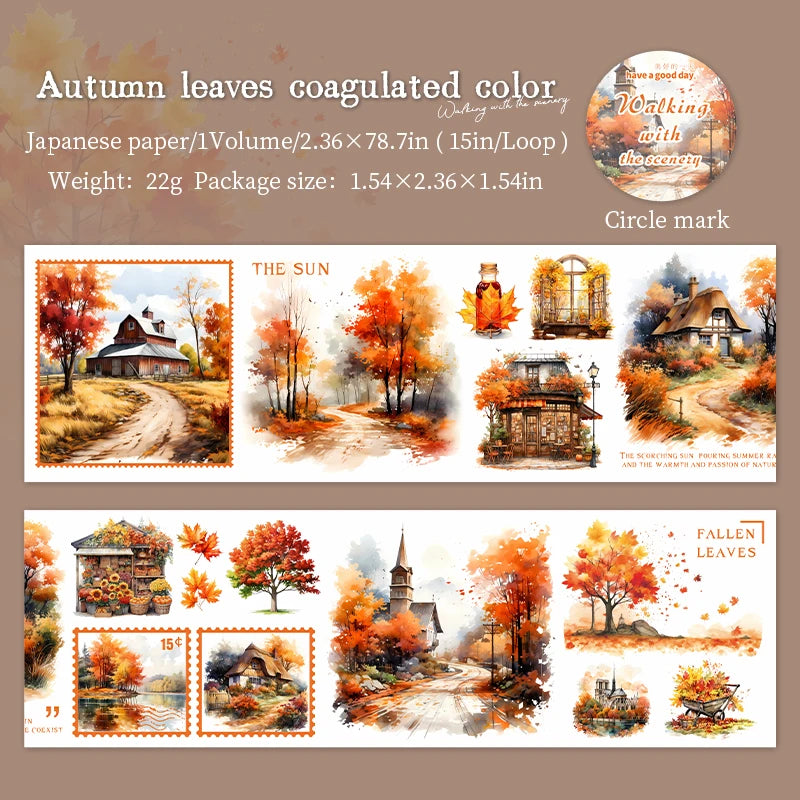 2m Seasonal Landscape Washi Tape