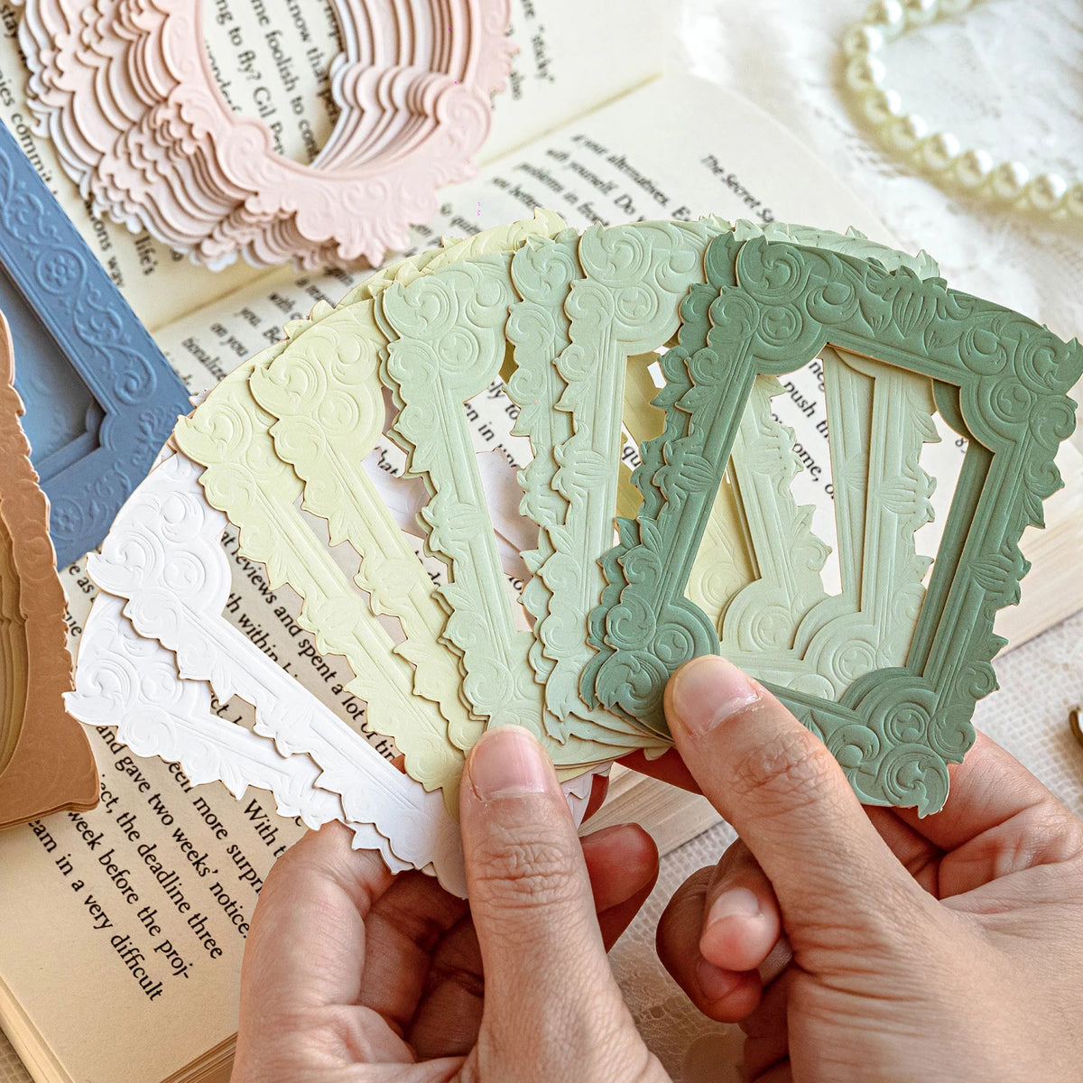 Colour R Frames 10 Pcs Embossed Colour Frames – Scrapbook & Journal