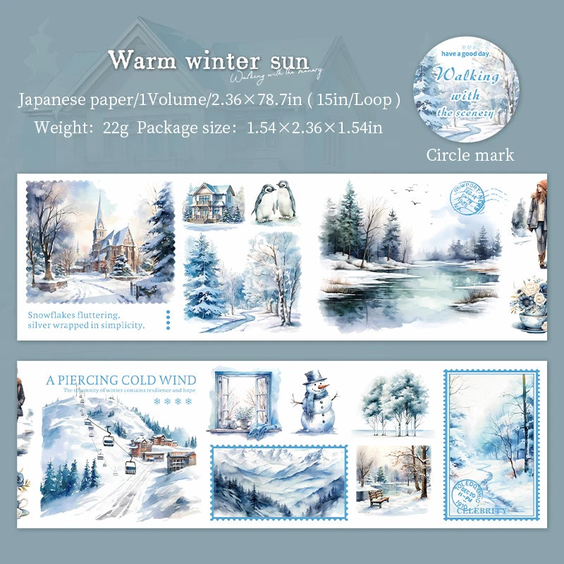 2m Seasonal Landscape Washi Tape