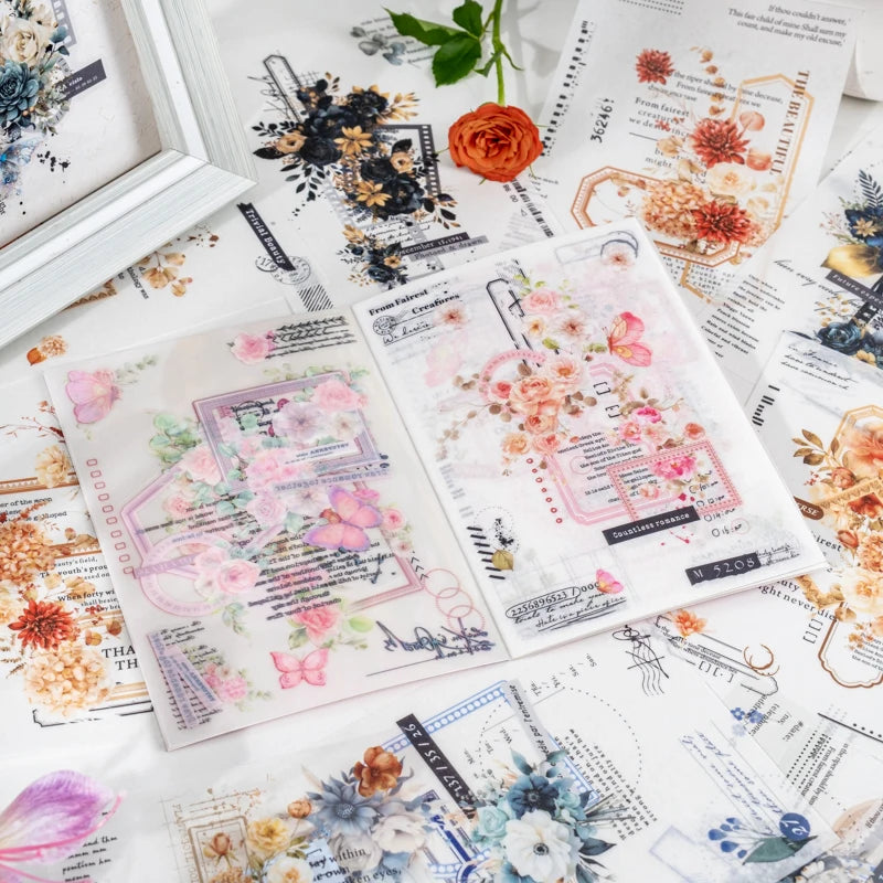20 Page Brilliant Flowers Sticker Book