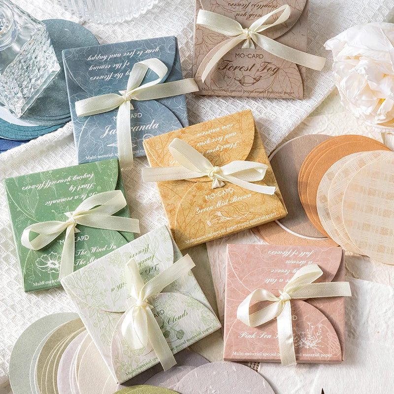 30 Pcs Coloured Circle Paper Set