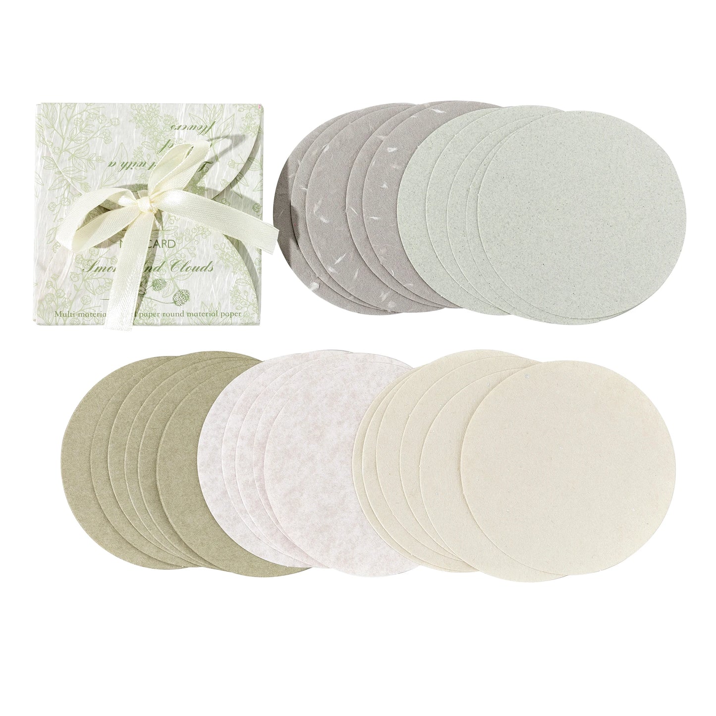 30 Pcs Coloured Circle Paper Set