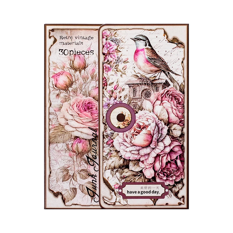 30 Pcs Lost Garden Vintage Paper