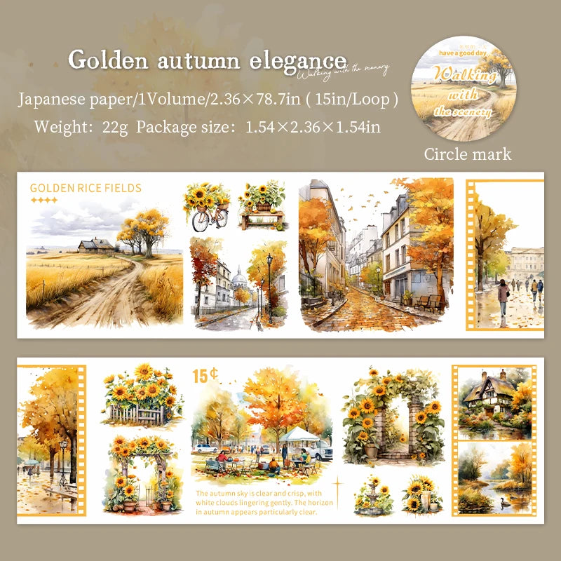 2m Seasonal Landscape Washi Tape