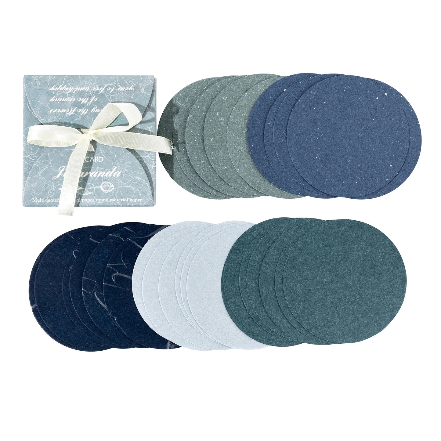 30 Pcs Coloured Circle Paper Set