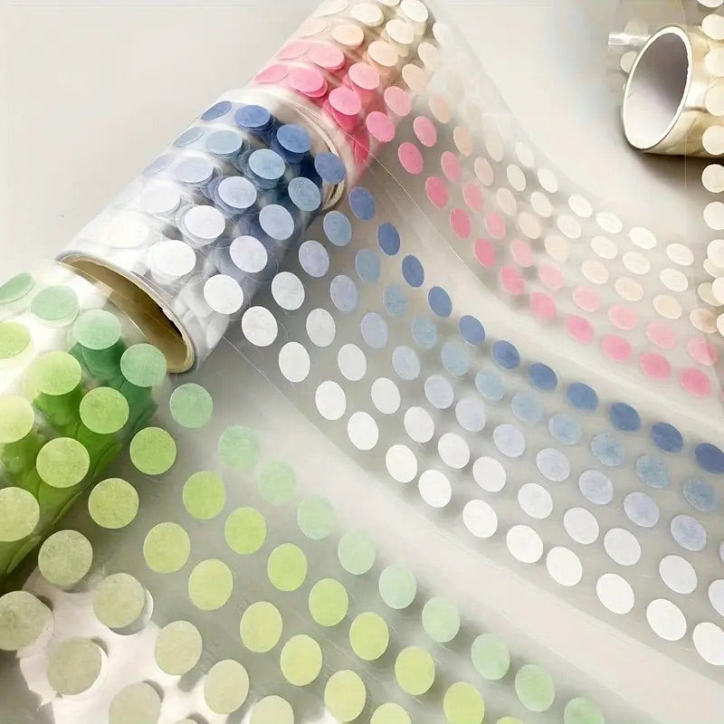 2m Coloured Dots Washi Stickers