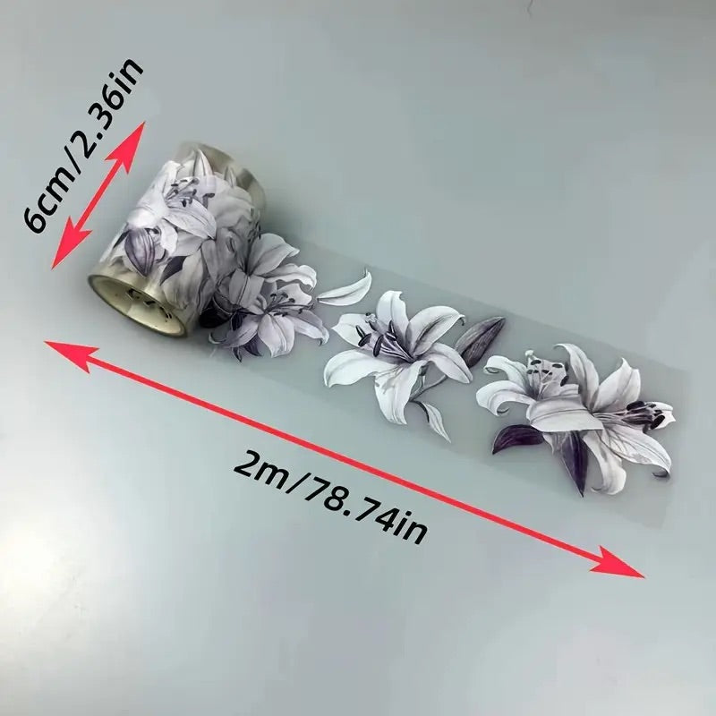 2m Statement Floral PET Tape