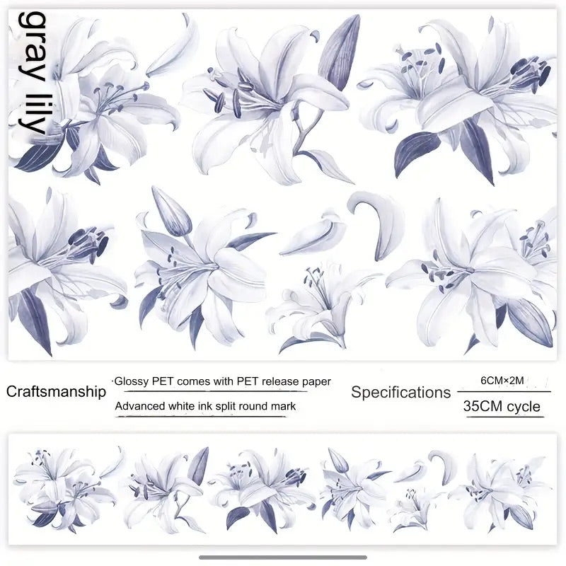 2m Statement Floral PET Tape