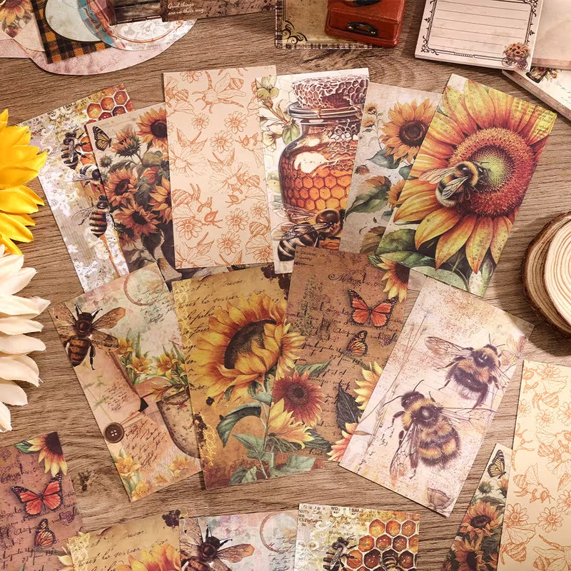 115 Pcs Sunflower Scrapbooking Starter Set